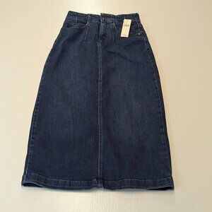 NWT Pilcro Size 0 Denim Midi Skirt